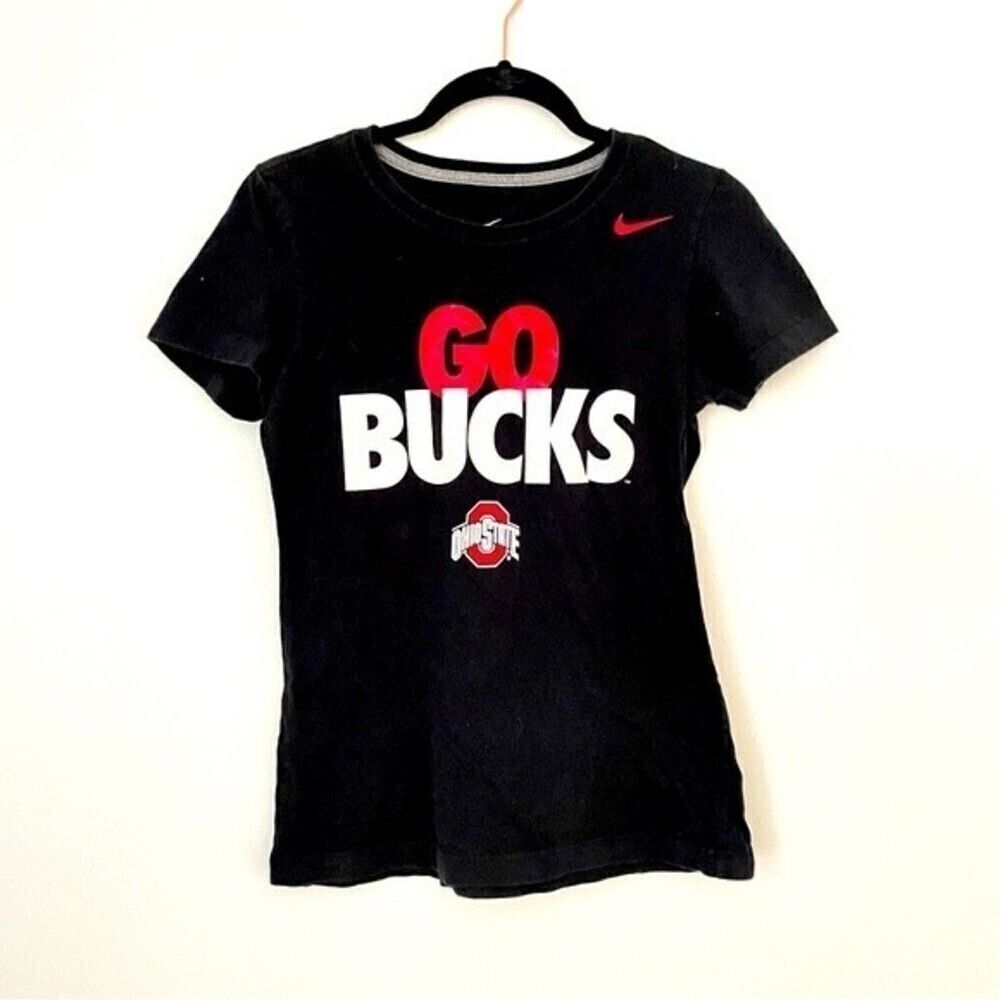 Nike shirt womens Ohio State black dri fit shirt sleeve shirt medium